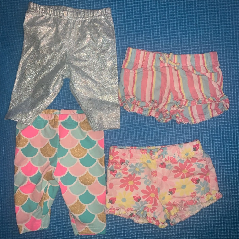 Set of 4 Carter’s shorts/capris
